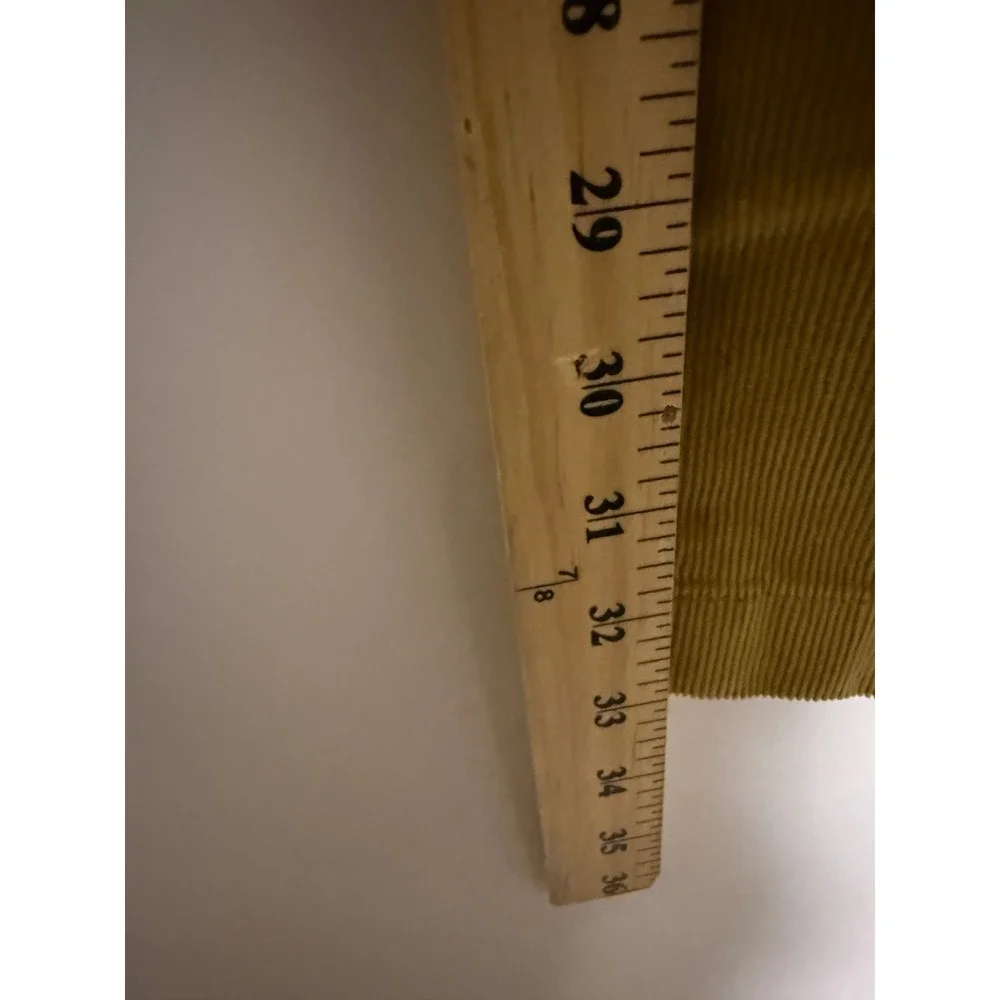 J.Crew Mens Classic Straight Corduroy Pants Mustard Gold Yellow 36x34 NWT